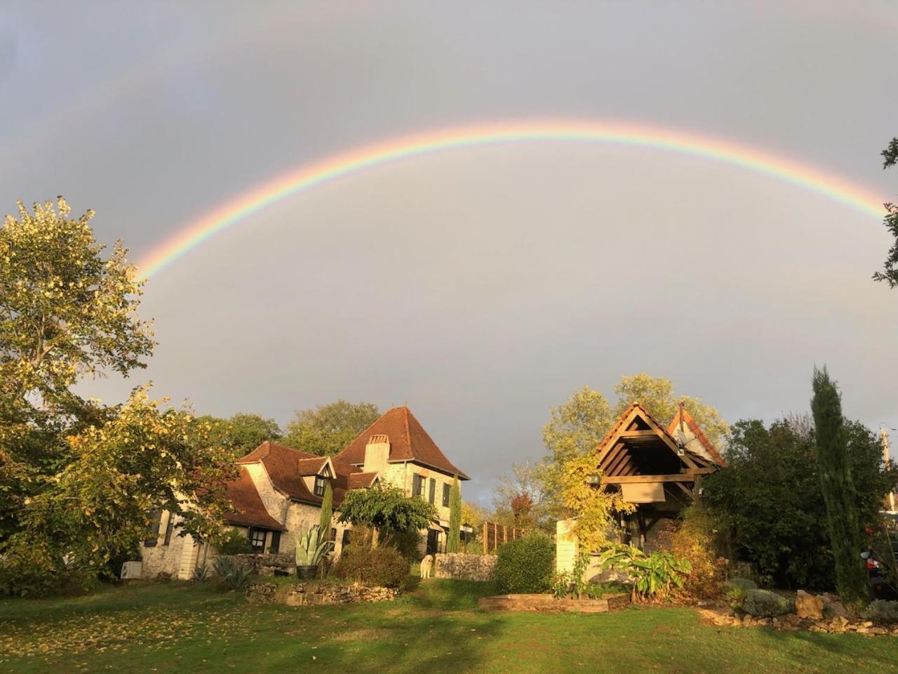 Maison De Campagne Avec Piscine Béduer Esterno foto
